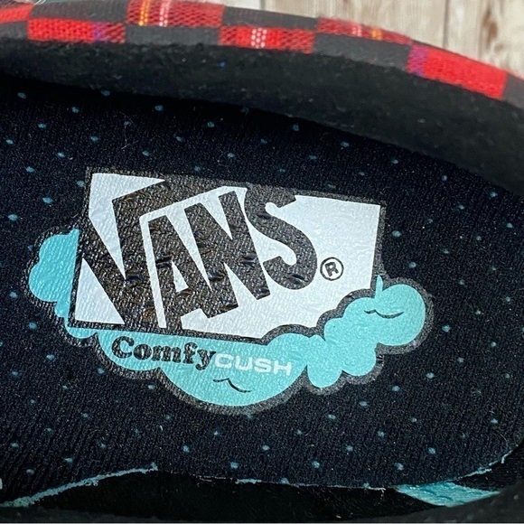 Vans Comfycush Slip On Plaid Check Sneaker Size 6.5 Women - Picture 10 of 11